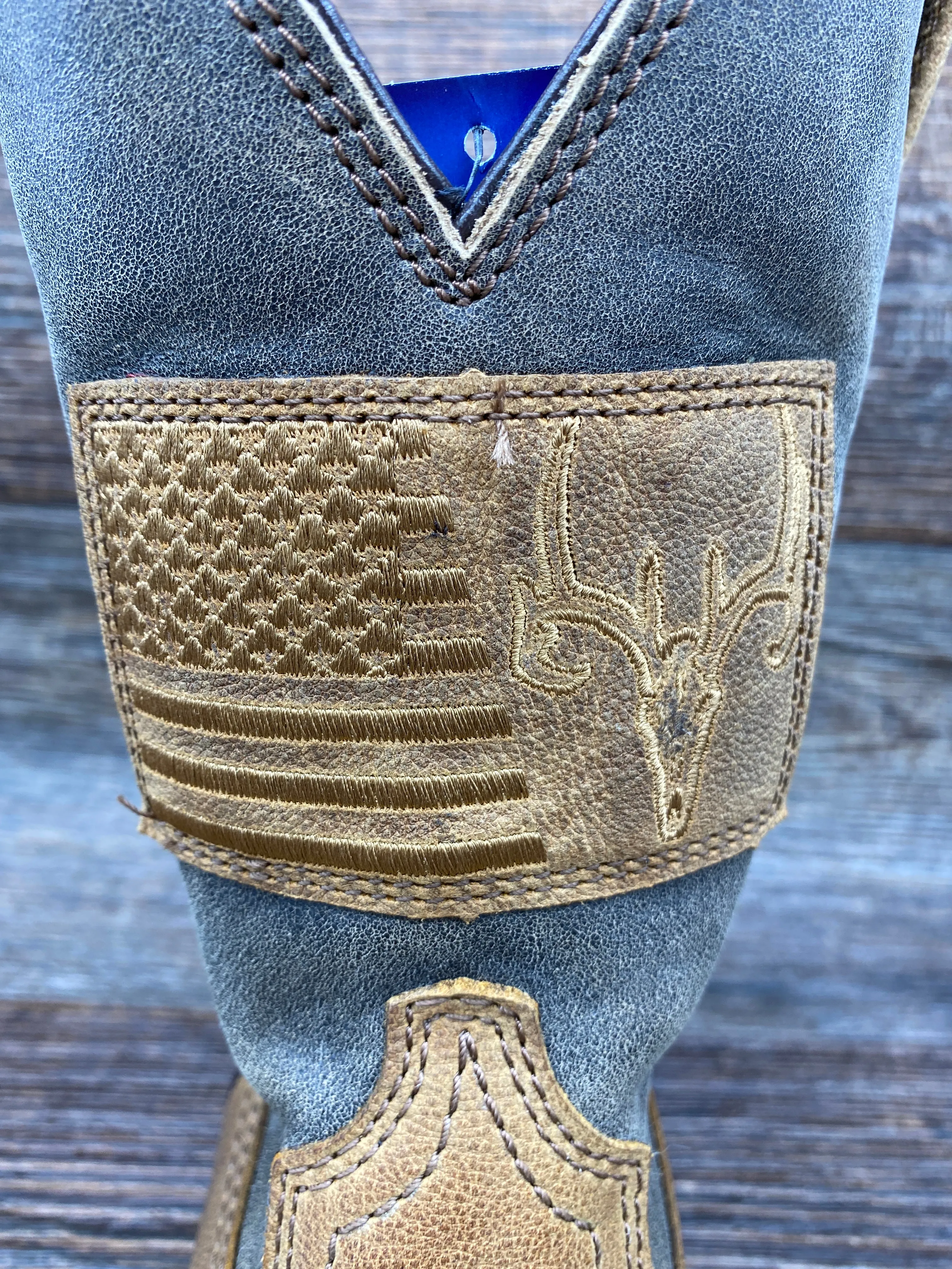 10038353 Men's Hybrid Patriot Country Square Toe Western Boot by Ariat