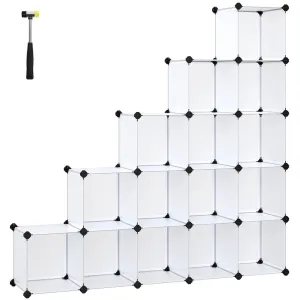 16 Cube Modular Storage Organizer, Waterproof, with Mallet - SONGMICS