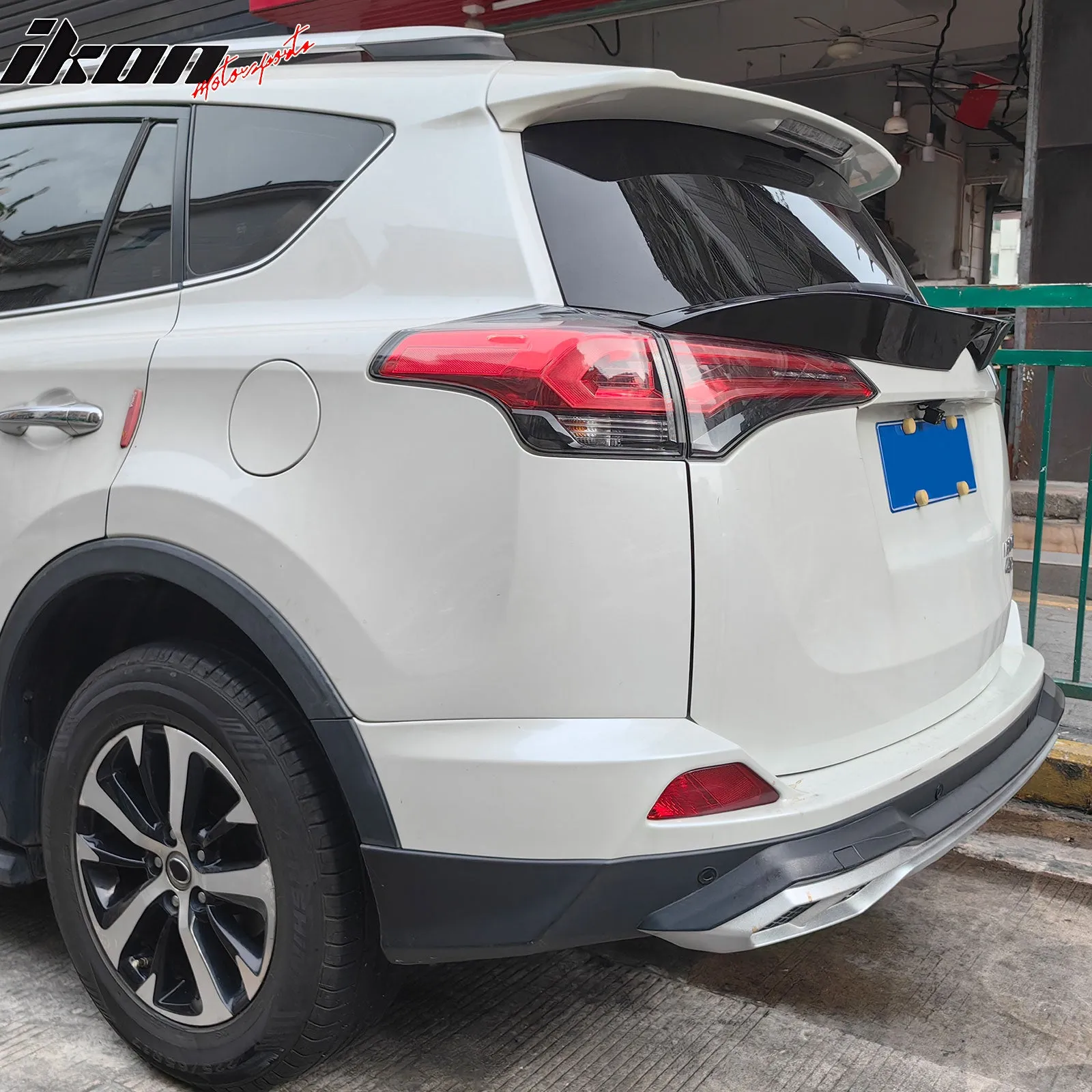 2016-2018 Toyota Rav4 IKON Gloss Black Rear Trunk Spoiler Lip ABS