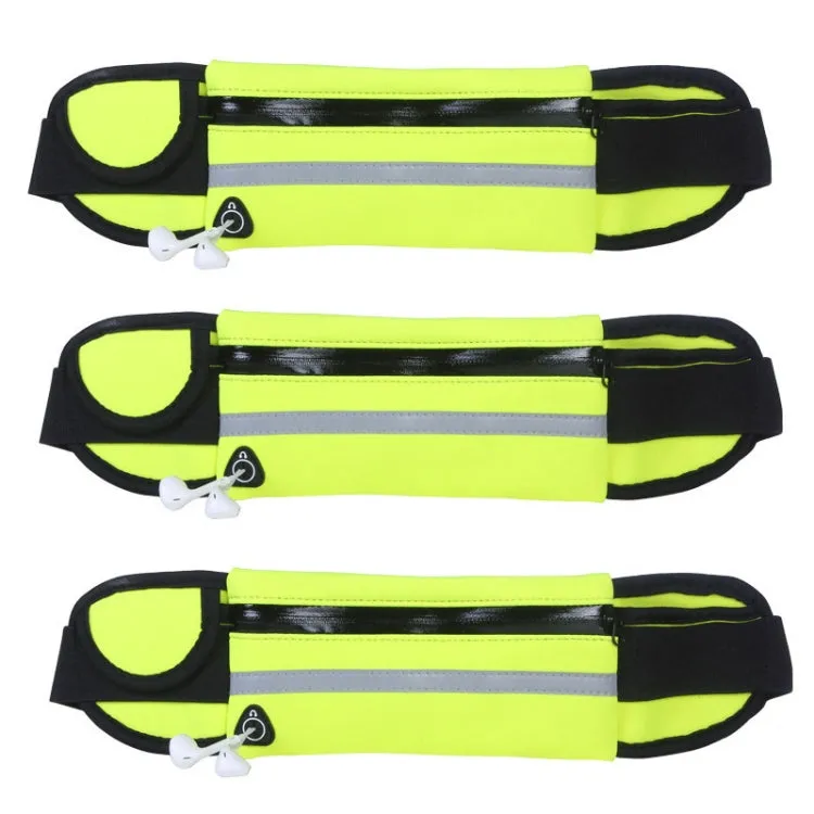 3PCS Outdoor Sports Large Capacity Portable Sweatproof Waist Bag(Green)