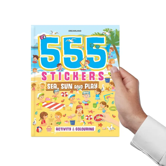 555 Stickers -  Sea & Sun Play Activity & Colouring Book