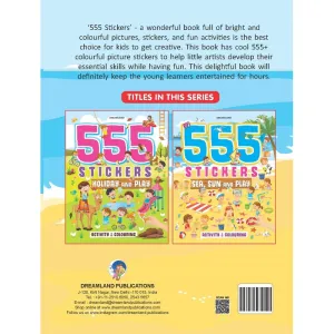 555 Stickers -  Sea & Sun Play Activity & Colouring Book