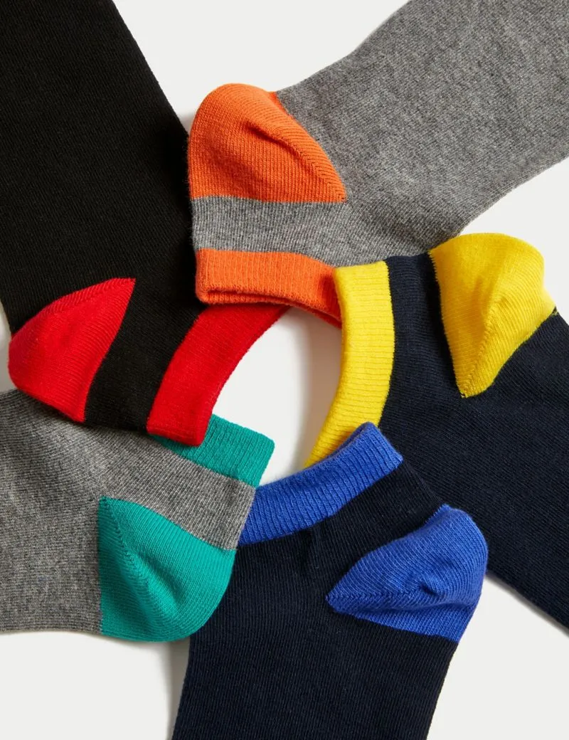 5pk Cool & Fresh� Cotton Rich Trainer Socks