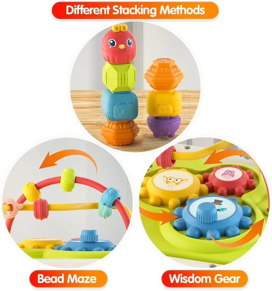 6in1 Baby Sensory Shape Sorting Activity Cube - 322