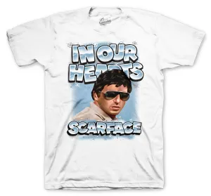 700 Blue Tint Shirt - in Our Hearts - White