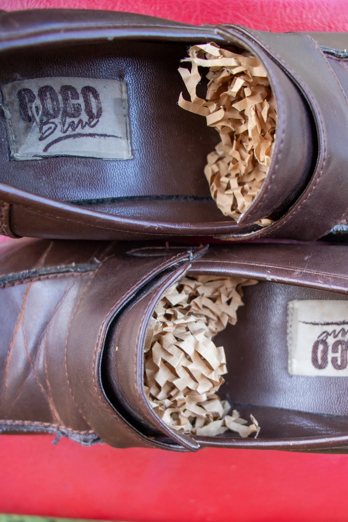 90s Brown Platform Loafers