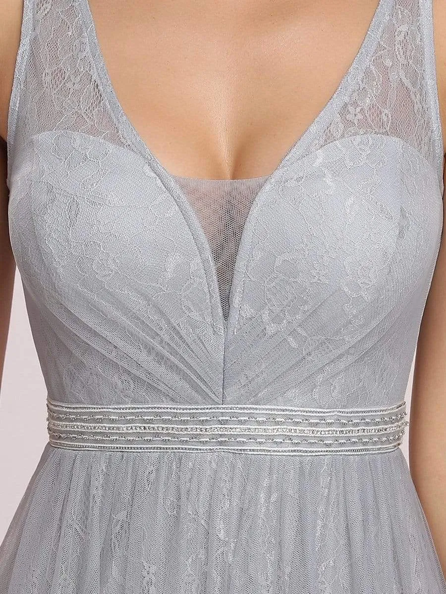 A-line Lace Cocktail Evening Dress