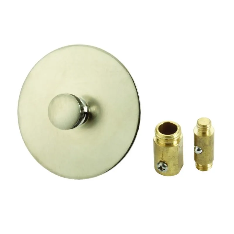 Ace Multi-Size in. Brushed Nickel Nickel Tub Stopper