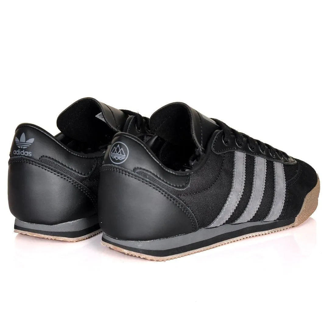 AD Samba OG 3 Stripes Low Sneakers- Black Brown