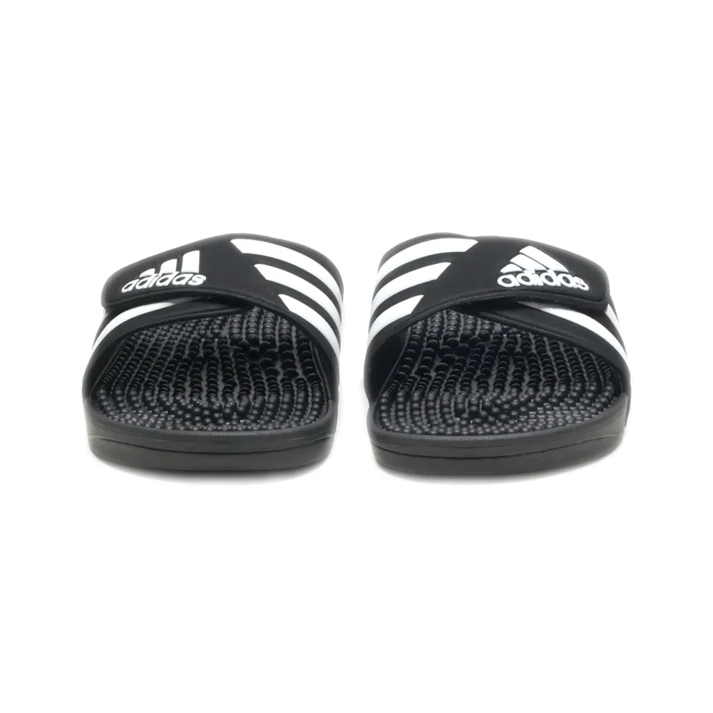 Adidas Addisage Sliders Rubber Black Colour For Men