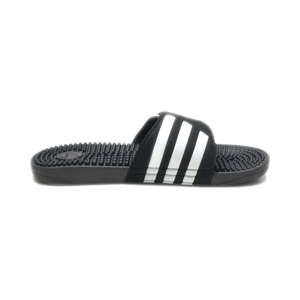 Adidas Addisage Sliders Rubber Black Colour For Men