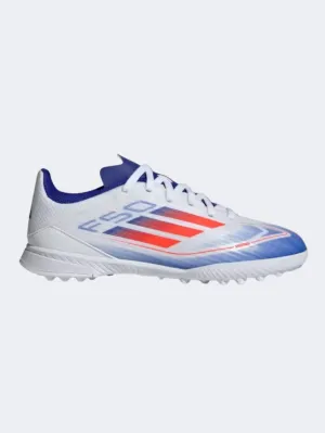 Adidas F50 League Tf Kids Turf Shoes White/Red/Blue