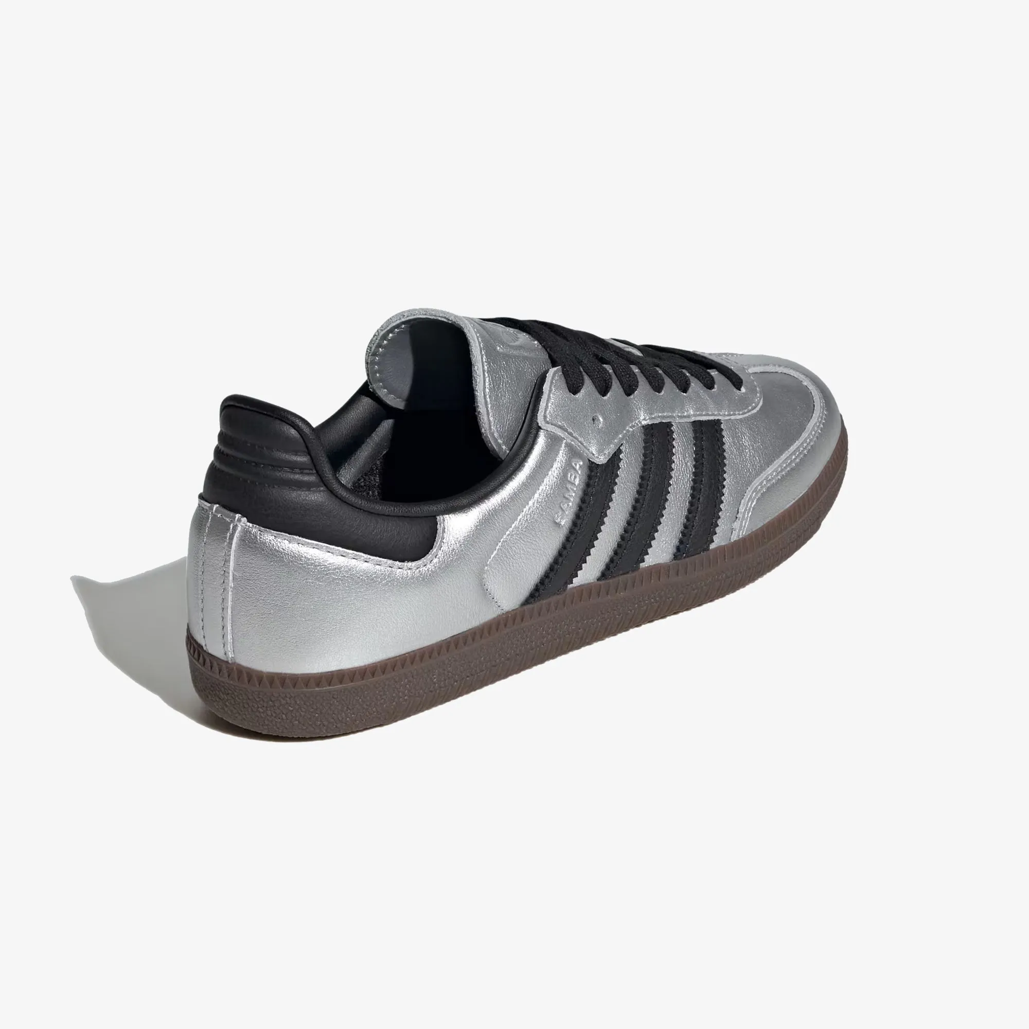 ADIDAS ORIGINALS | WMN'S SAMBA OG { SILVER METALLIC/CORE BLACK