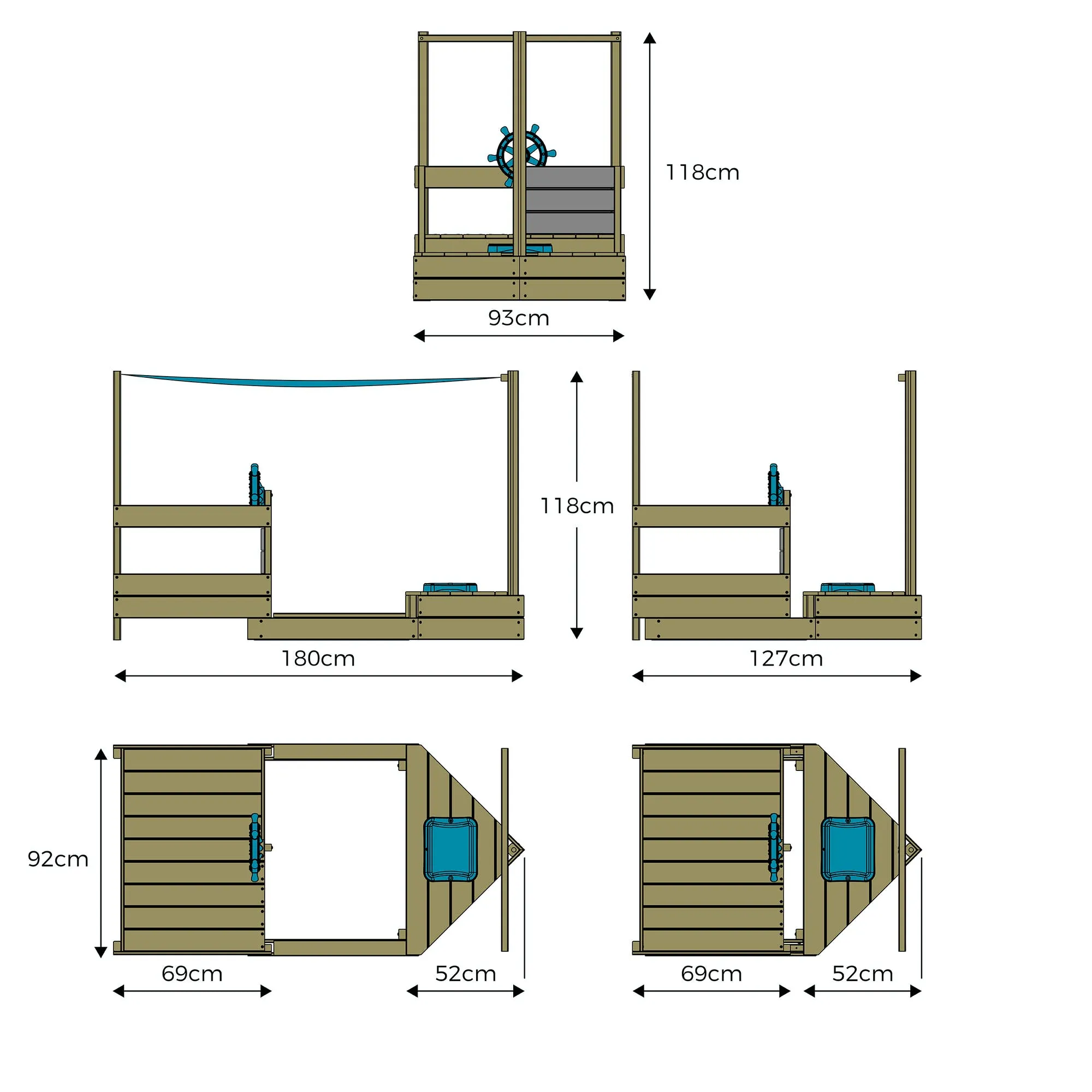 Ahoy Wooden Play Boat