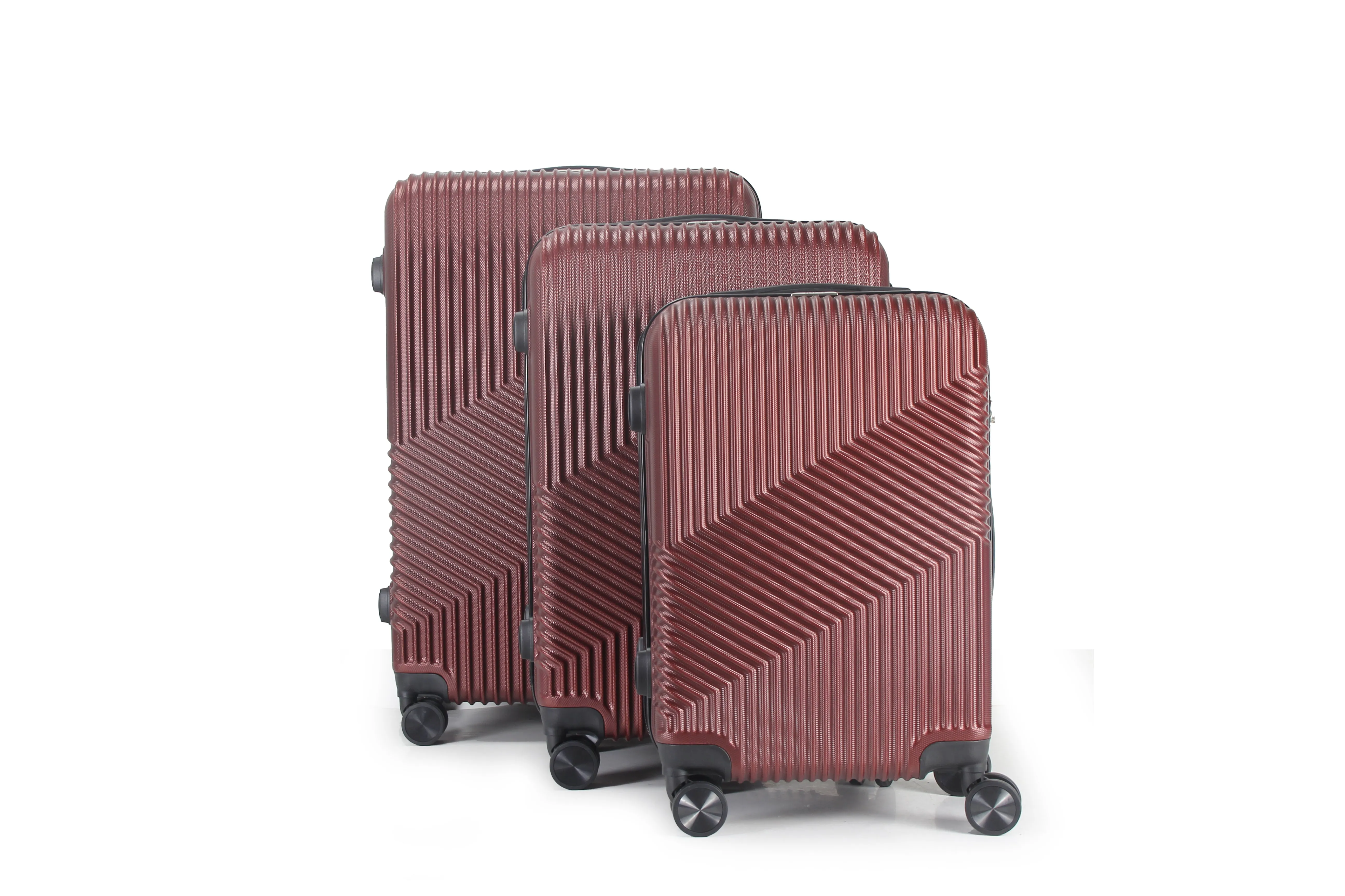 Aida ABS Hard shell Lightweight 360 Dual Spinning Wheels Combo Lock 28" 24", 20" 3 Piece Luggage Set