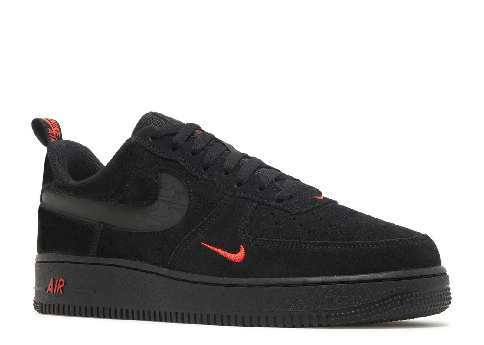 Air Force 1 Low - Multi-Swoosh Black Crimson