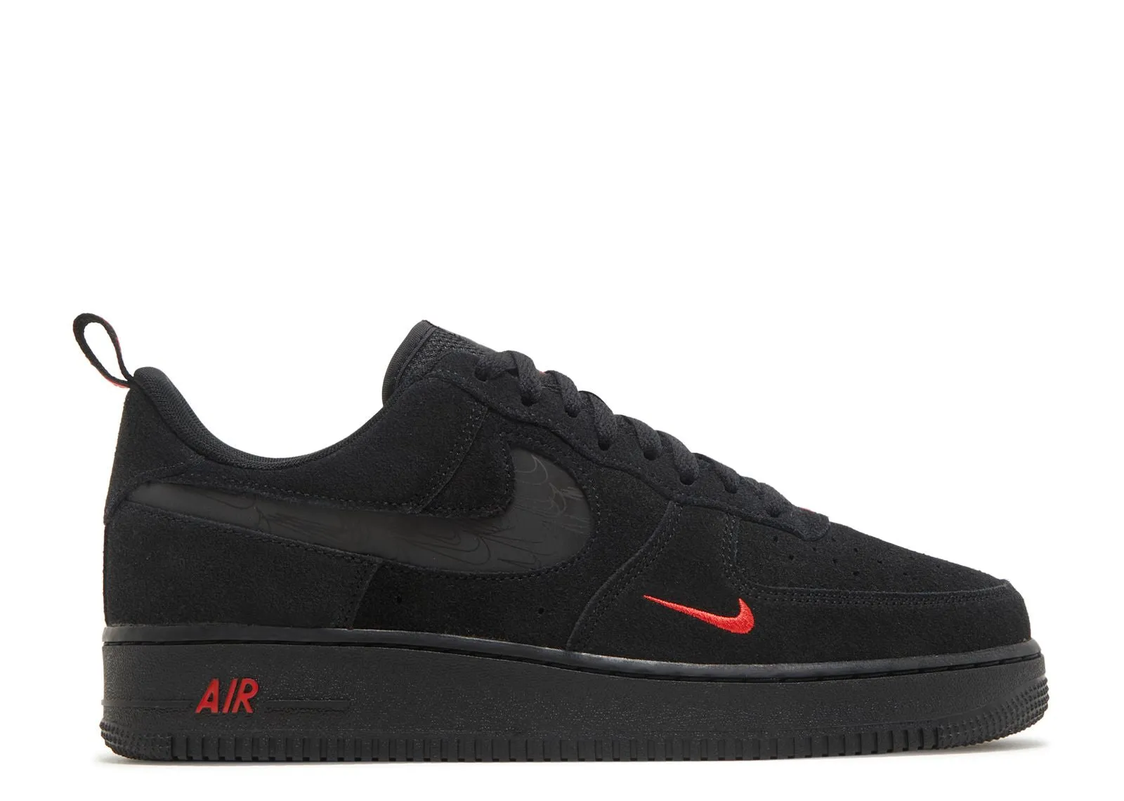 Air Force 1 Low - Multi-Swoosh Black Crimson