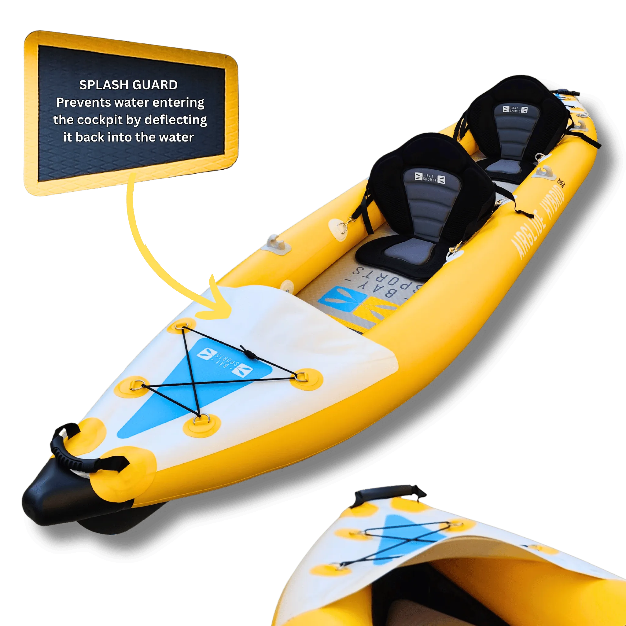 Air Glide Hybrid 385 - 3.85M Tandem Inflatable Kayak