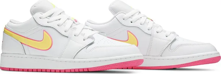 Air Jordan 1 Low GS Edge Glow, white