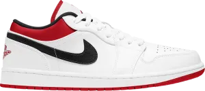 Air Jordan 1 Low White University Red sneakers, white