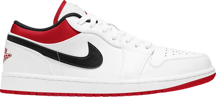 Air Jordan 1 Low White University Red sneakers, white