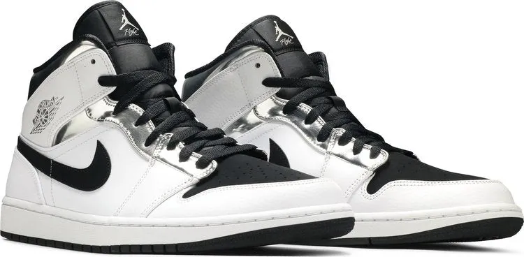 Air Jordan 1 Mid Alternate Think 16 Silver