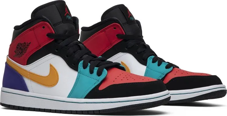 Air Jordan 1 Mid Multi-Color Sneakers