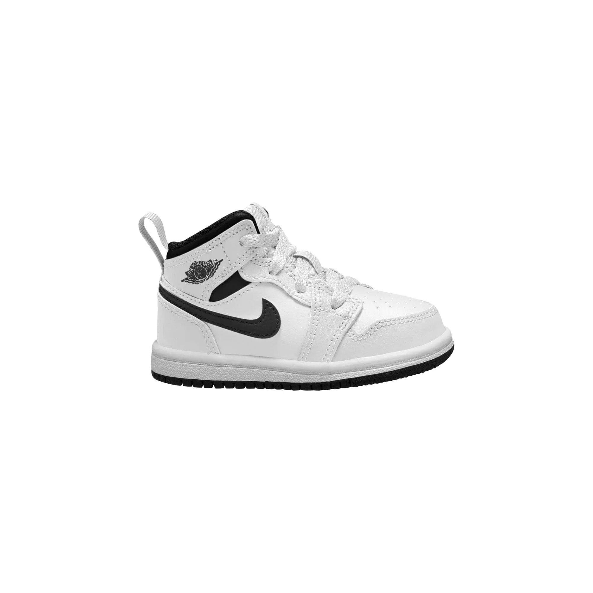 Air Jordan 1 Mid "White Black" - Toddler's