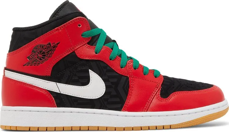 Air Jordan 1 Mid SE Christmas sneakers, black