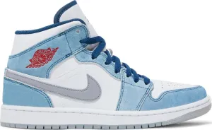 Air Jordan 1 Mid SE French Blue sneakers, blue