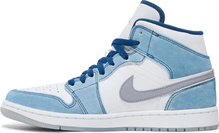 Air Jordan 1 Mid SE French Blue sneakers, blue