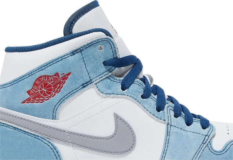 Air Jordan 1 Mid SE French Blue sneakers, blue