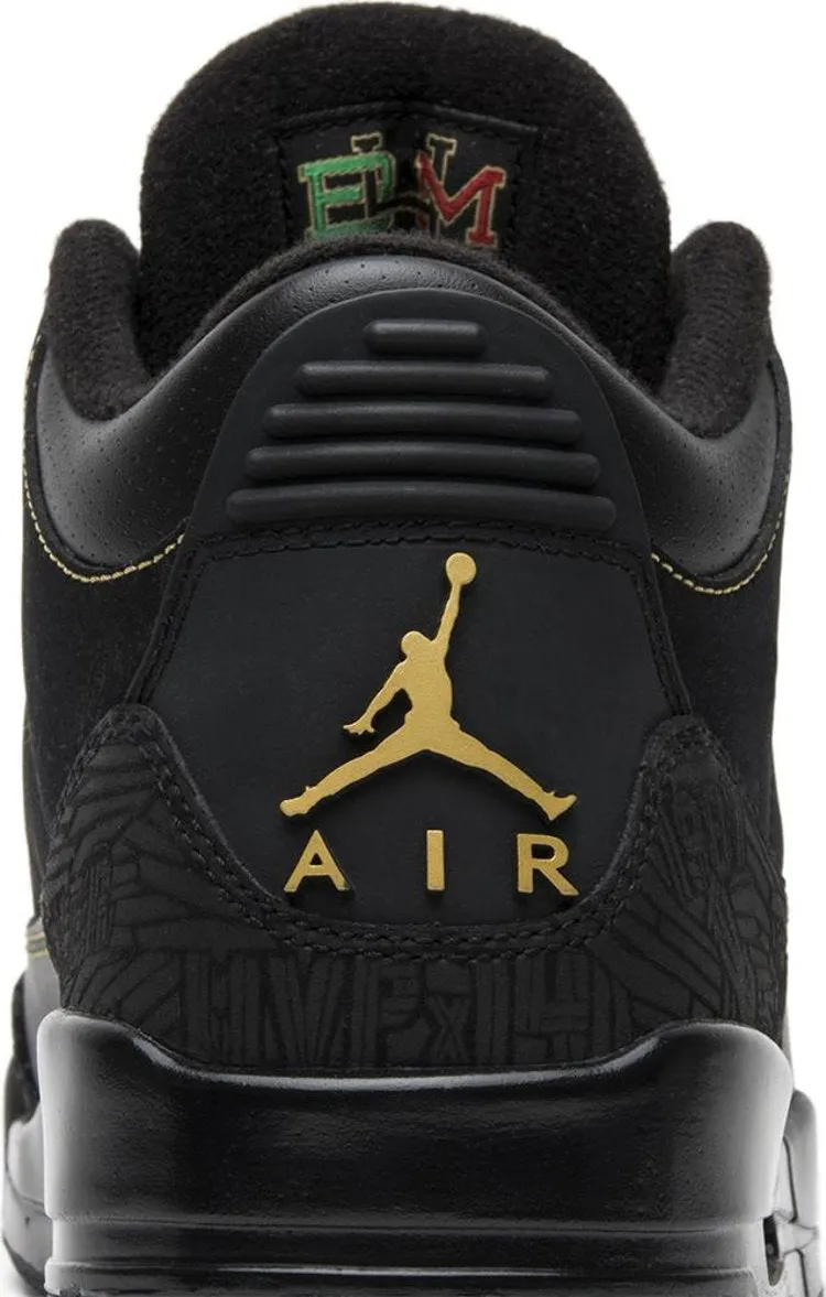 Air Jordan 3 Black History Month Sneakers, black