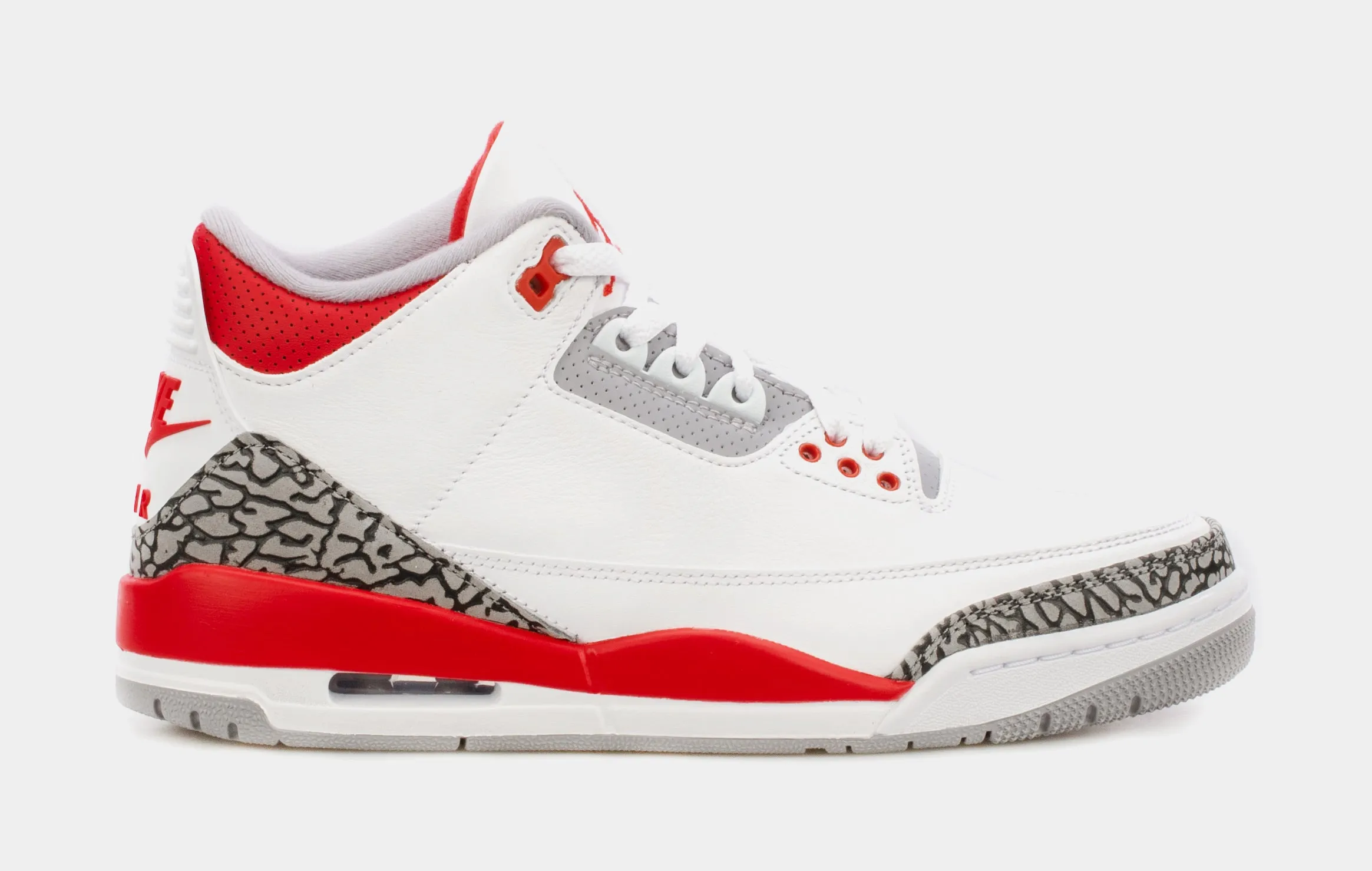 Air Jordan 3 OG Fire Red Mens Lifestyle Shoes (Red/White)