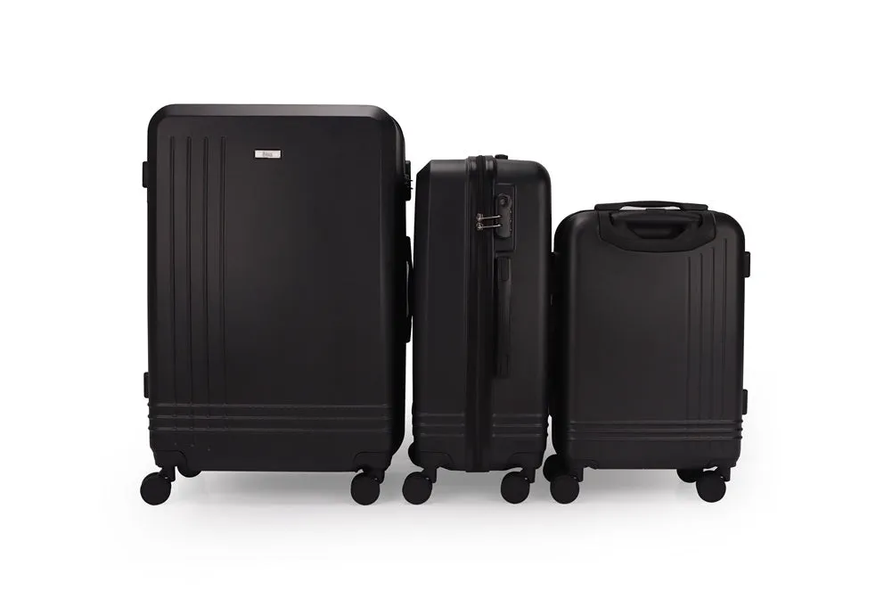 Alisa ABS Hard shell Lightweight 360 Dual Spinning Wheels Combo Lock 28" 24", 20" 3 Piece Luggage Set