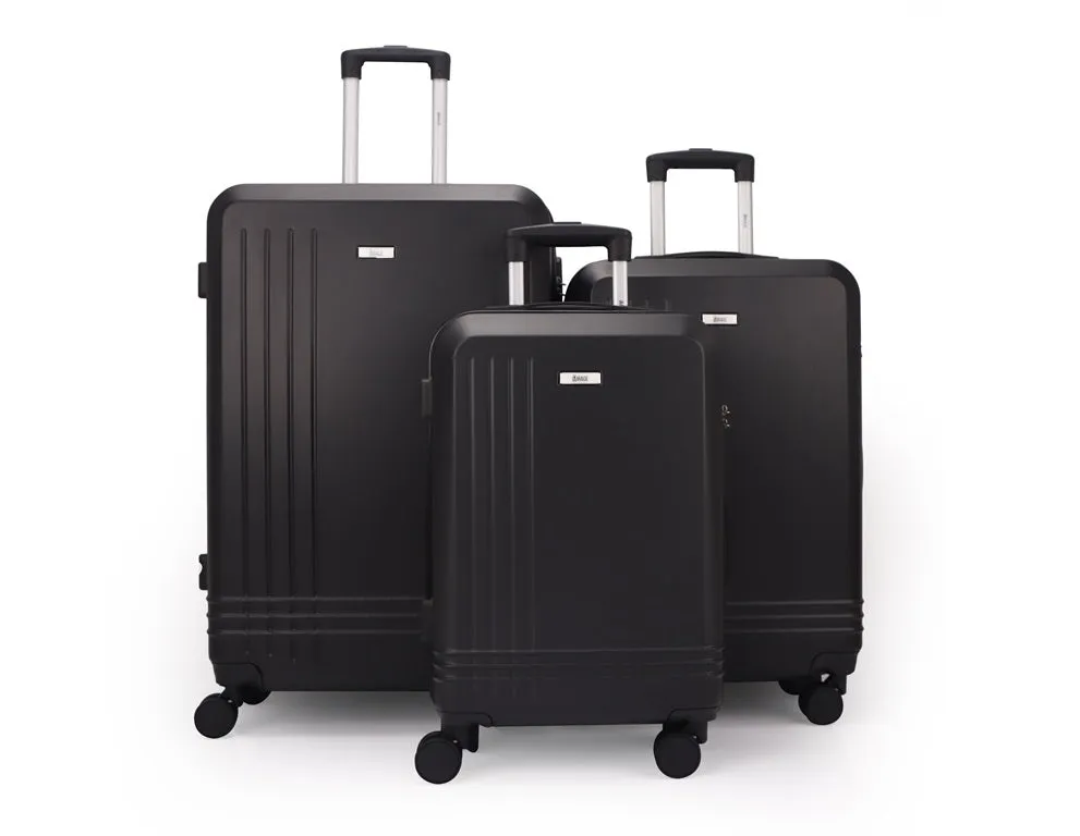 Alisa ABS Hard shell Lightweight 360 Dual Spinning Wheels Combo Lock 28" 24", 20" 3 Piece Luggage Set