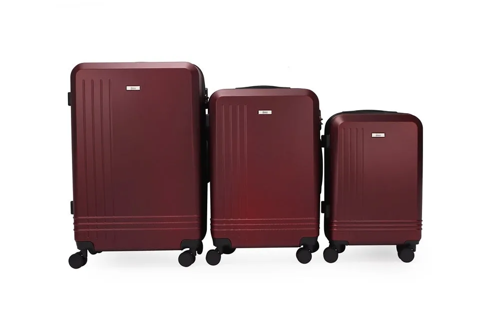 Alisa ABS Hard shell Lightweight 360 Dual Spinning Wheels Combo Lock 28" 24", 20" 3 Piece Luggage Set