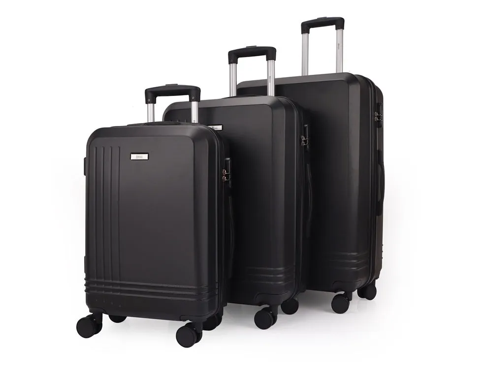 Alisa ABS Hard shell Lightweight 360 Dual Spinning Wheels Combo Lock 28" 24", 20" 3 Piece Luggage Set