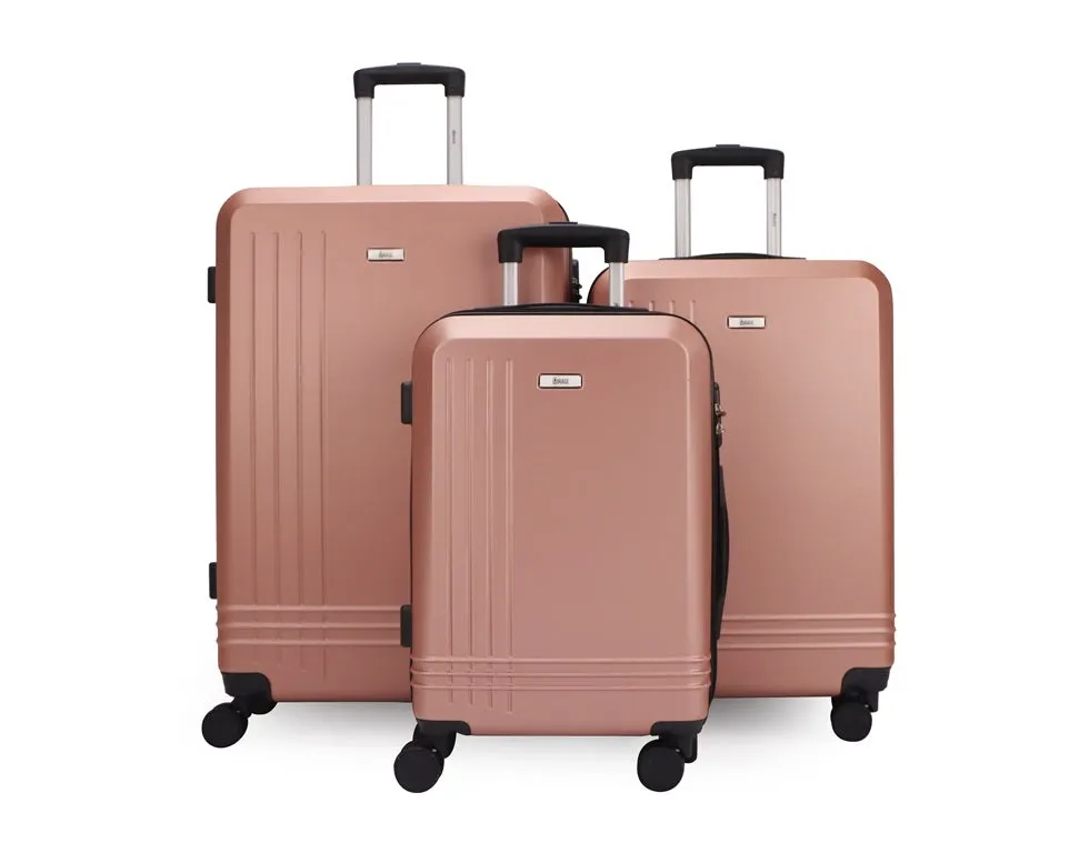 Alisa ABS Hard shell Lightweight 360 Dual Spinning Wheels Combo Lock 28" 24", 20" 3 Piece Luggage Set