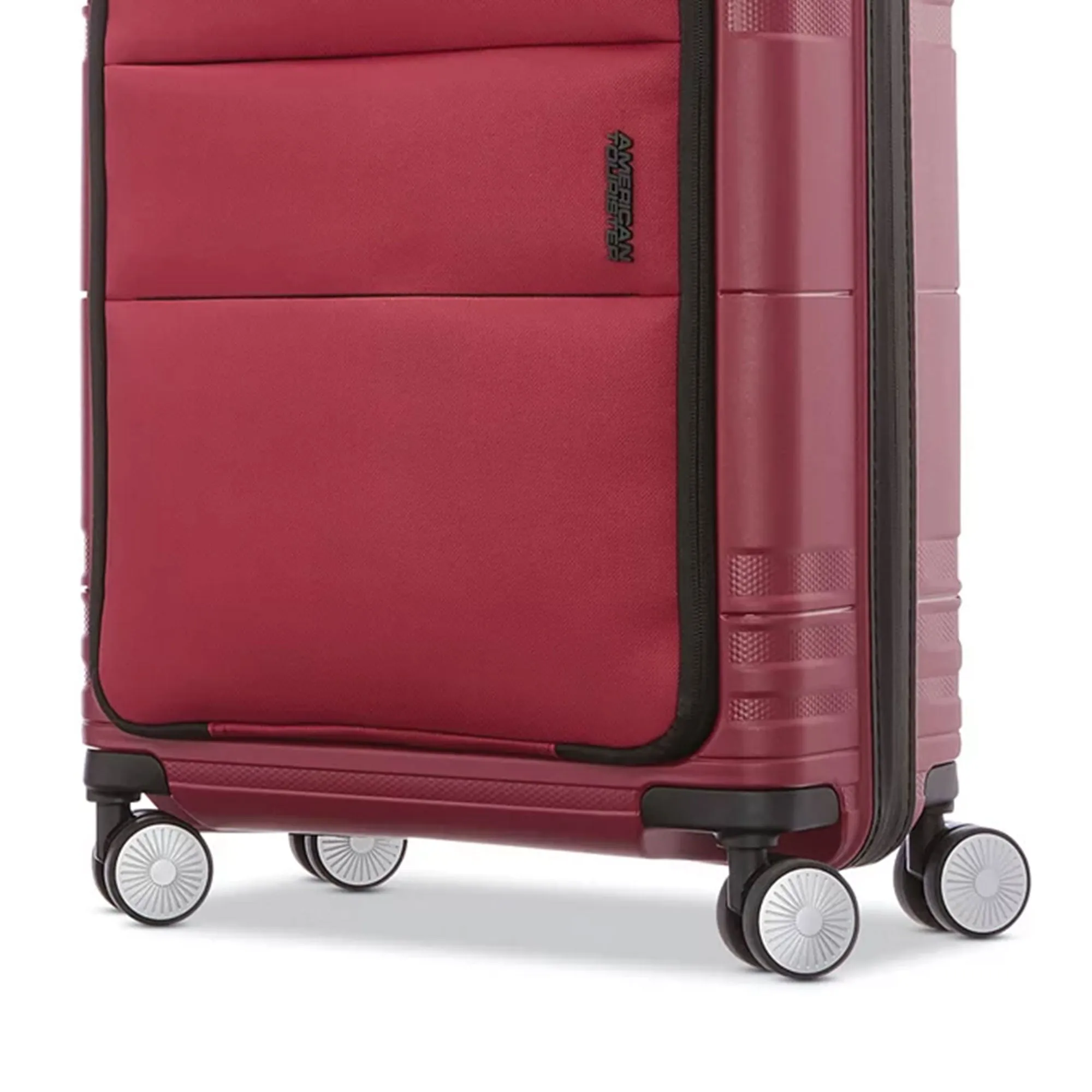 American Tourister Apex DLX Hard-shell Compact Carry On Suitcase, Red (Used)