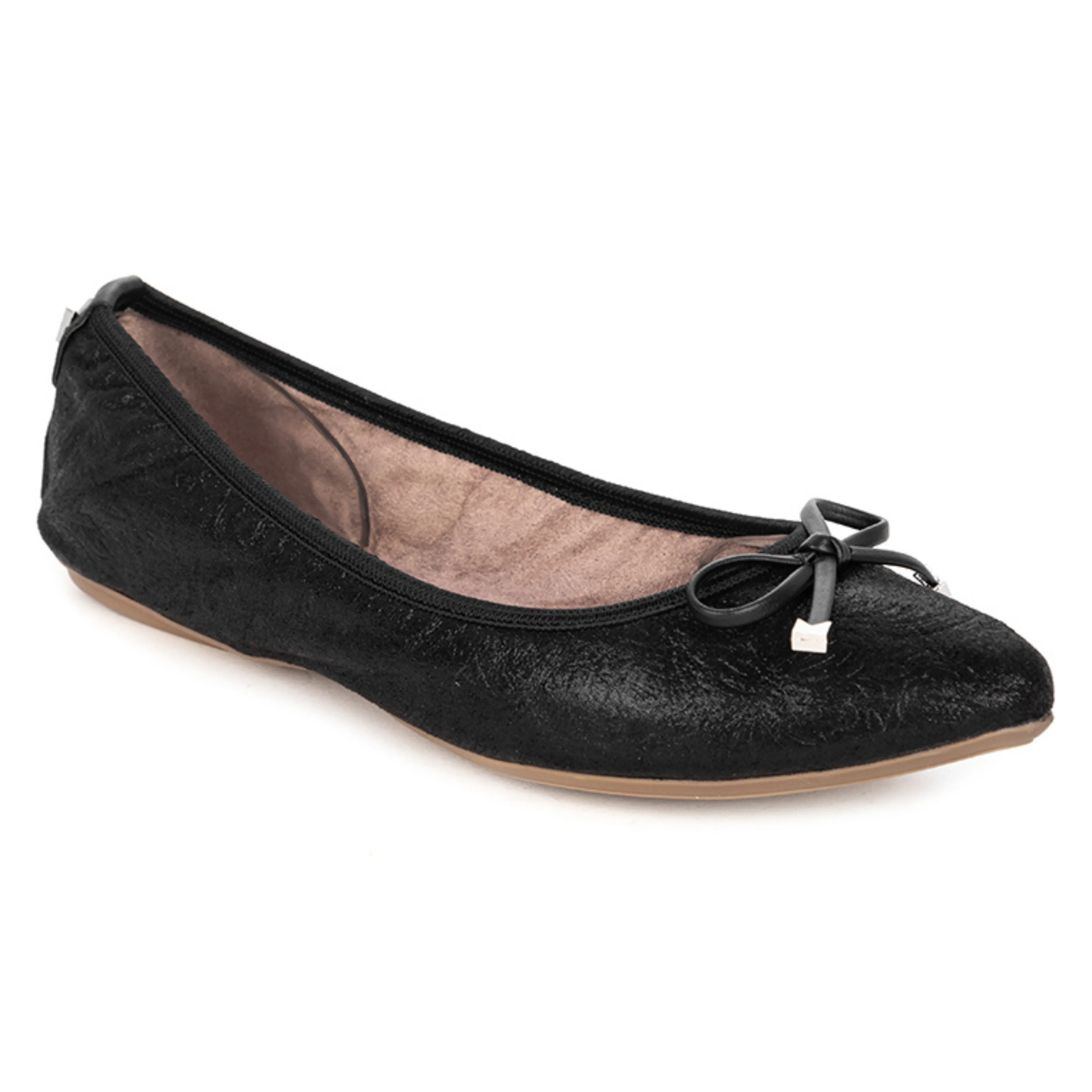 ANNIE Ballet Flat Shoes - Black