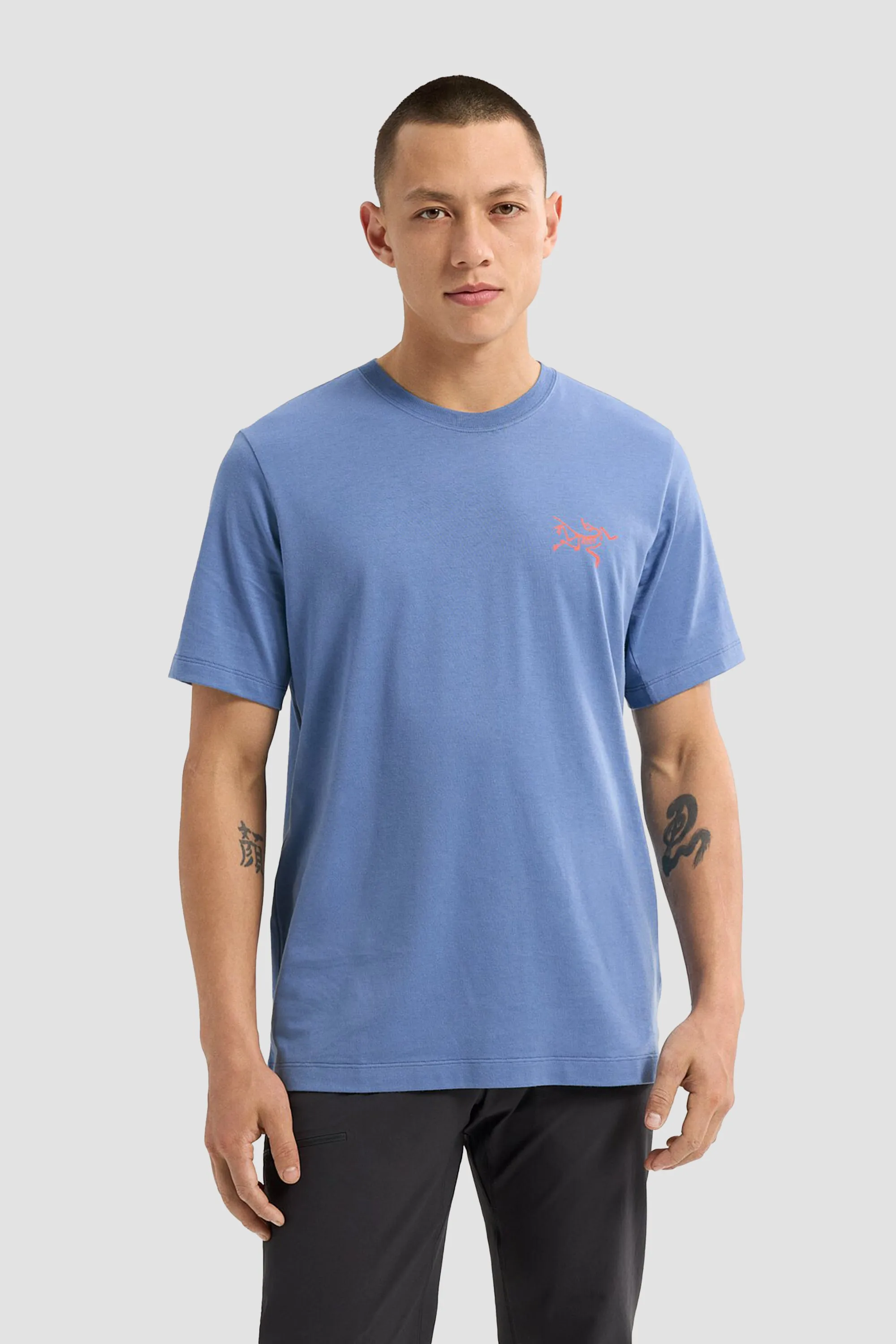 Arc'teryx Men's Arc'Multi Bird Logo SS in Stone Wash