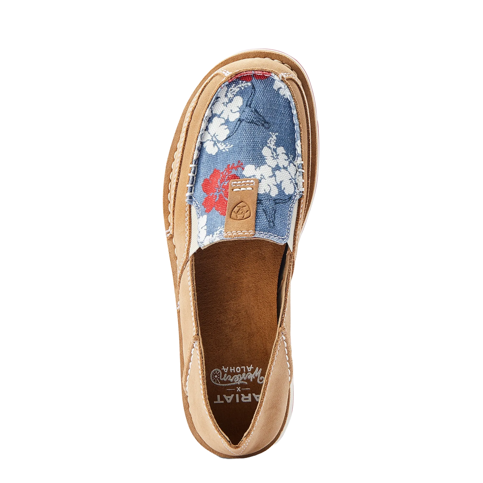 Ariat Ladies Cruiser Western Aloha Walnut Tan Slip On Shoes 10044515