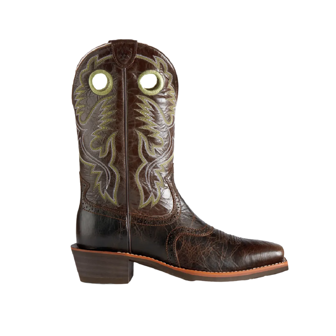 Ariat Men's Heritage Roughstock Thunder Brown Boot