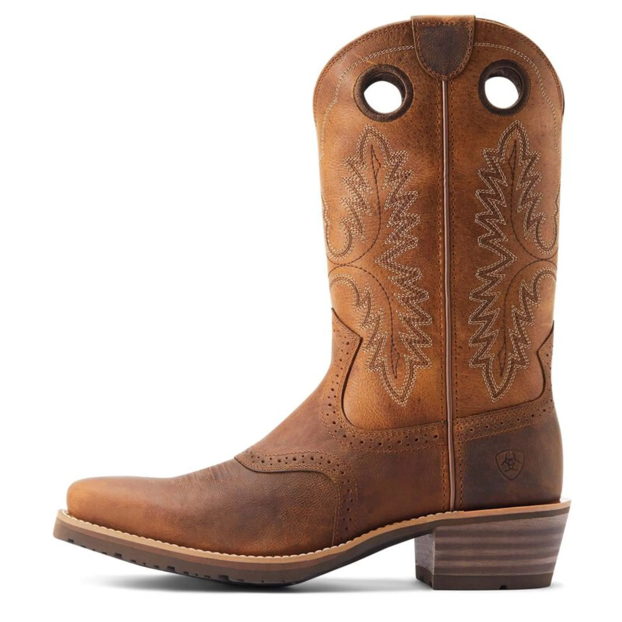 ARIAT MEN'S HYBRID ROUGHSTOCK SQUARE TOE WESTERN BOOT - 10044565