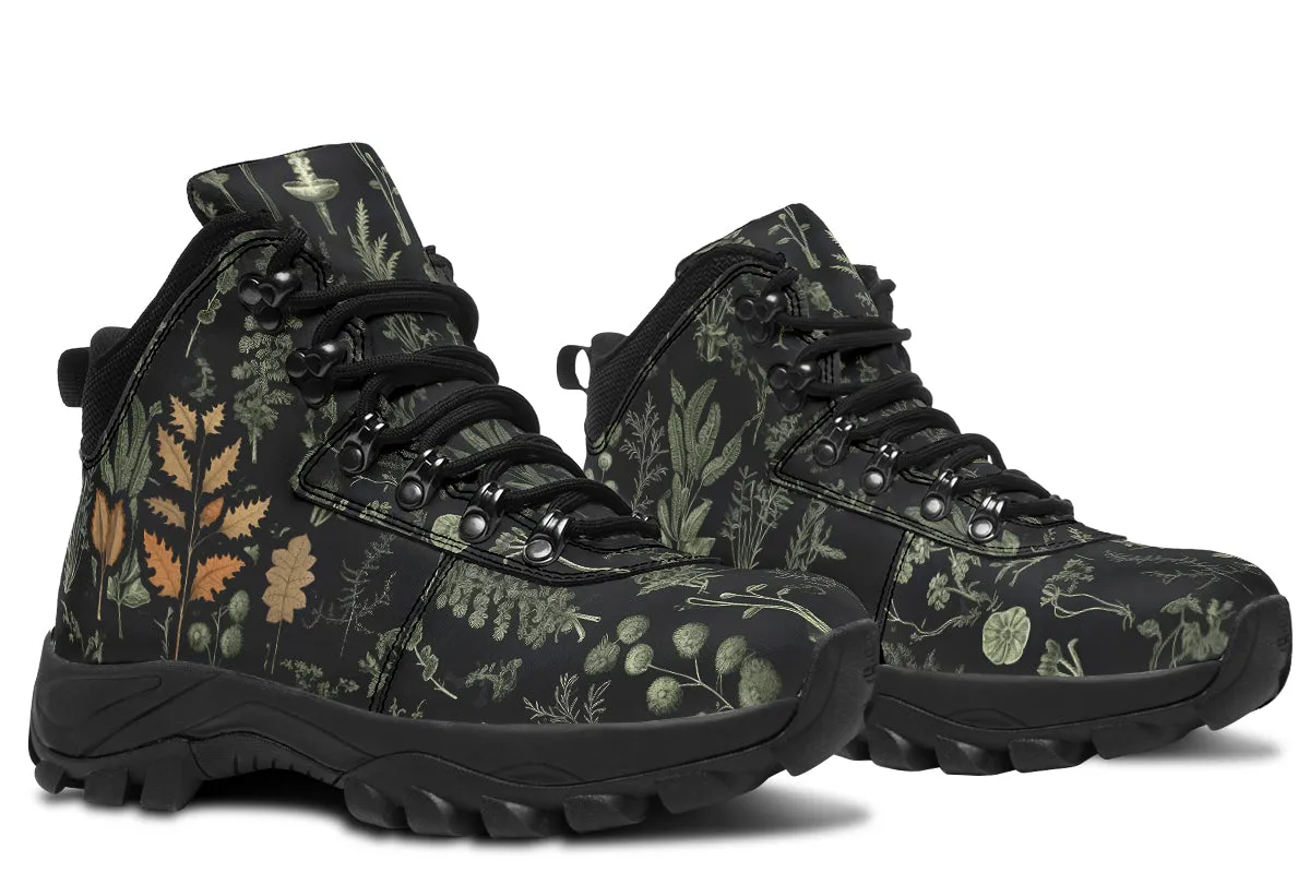 Autumn Memoir Outdoor Boots - Water Resistant Vegan Leather Trekking Shoes with Durable Soles