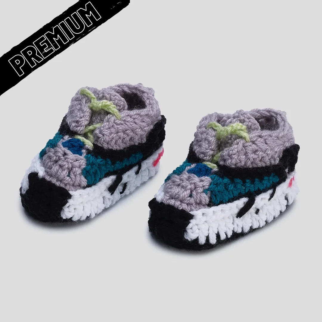 Baby Crochet Yzy Wave (Soft felt non-slip bottom & Shoe Box)