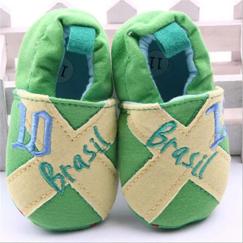 Baby Prewalker Anti-Skid Shoes - Brasil Soccer