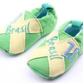 Baby Prewalker Anti-Skid Shoes - Brasil Soccer