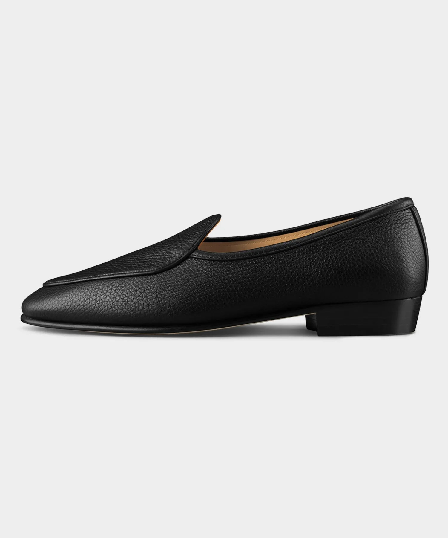 Baudoin & Lange Sagan Loafers in Black Deerskin